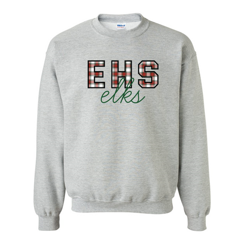 EHS Elks Winter Plaid Sweatshirt