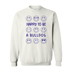 Happy Bulldog Crewneck Sweatshirt