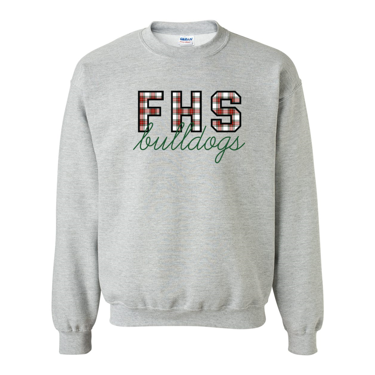 FHS Bulldogs Winter Plaid Sweatshirt