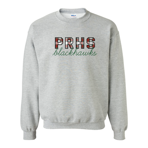 PRHS Blackhawks Winter Plaid Sweatshirt