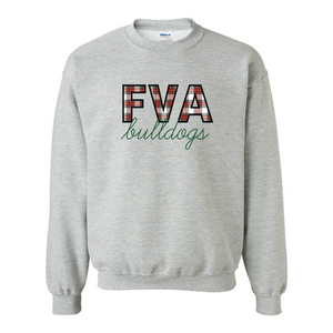 FVA Bulldogs Winter Plaid Sweatshirt