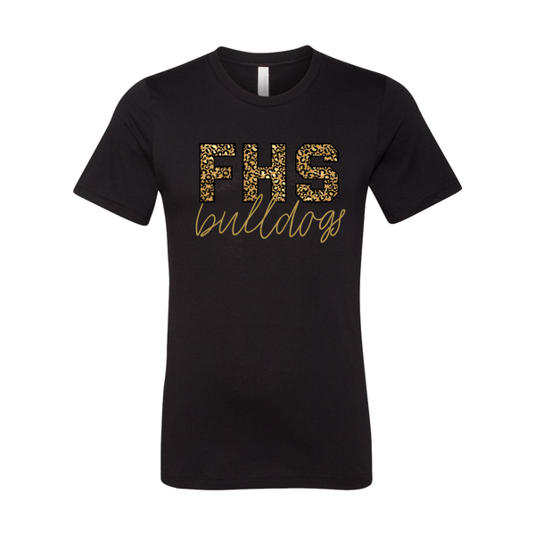 FHS Bulldogs Leopard Soft Tee