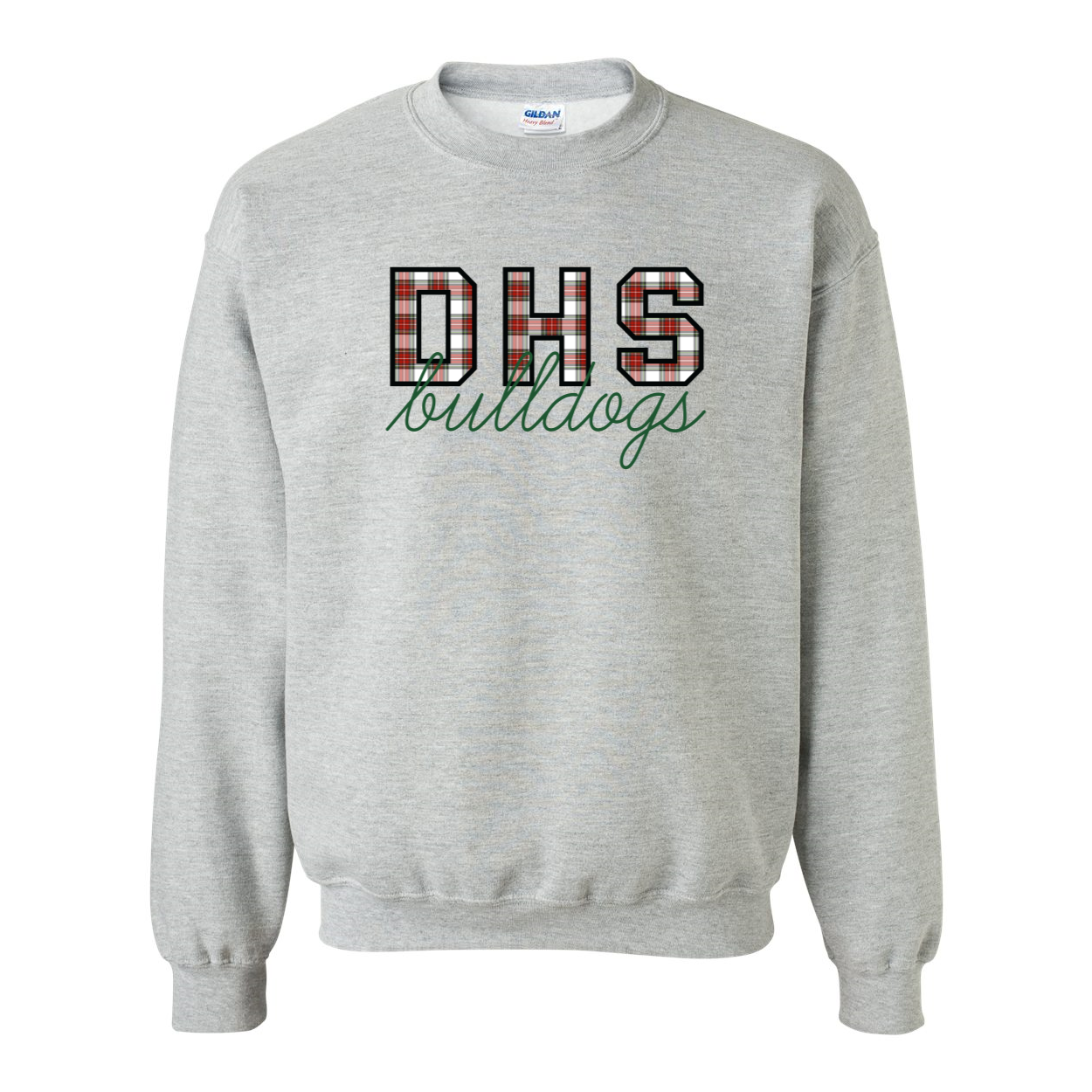 DHS Bulldogs Winter Plaid Sweatshirt