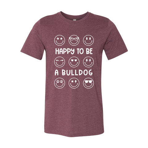 Happy Bulldog Maroon Soft Tee