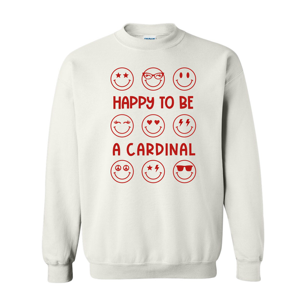Happy Cardinal Crewneck