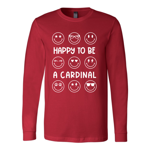 Happy Cardinal Long Sleeve Tee