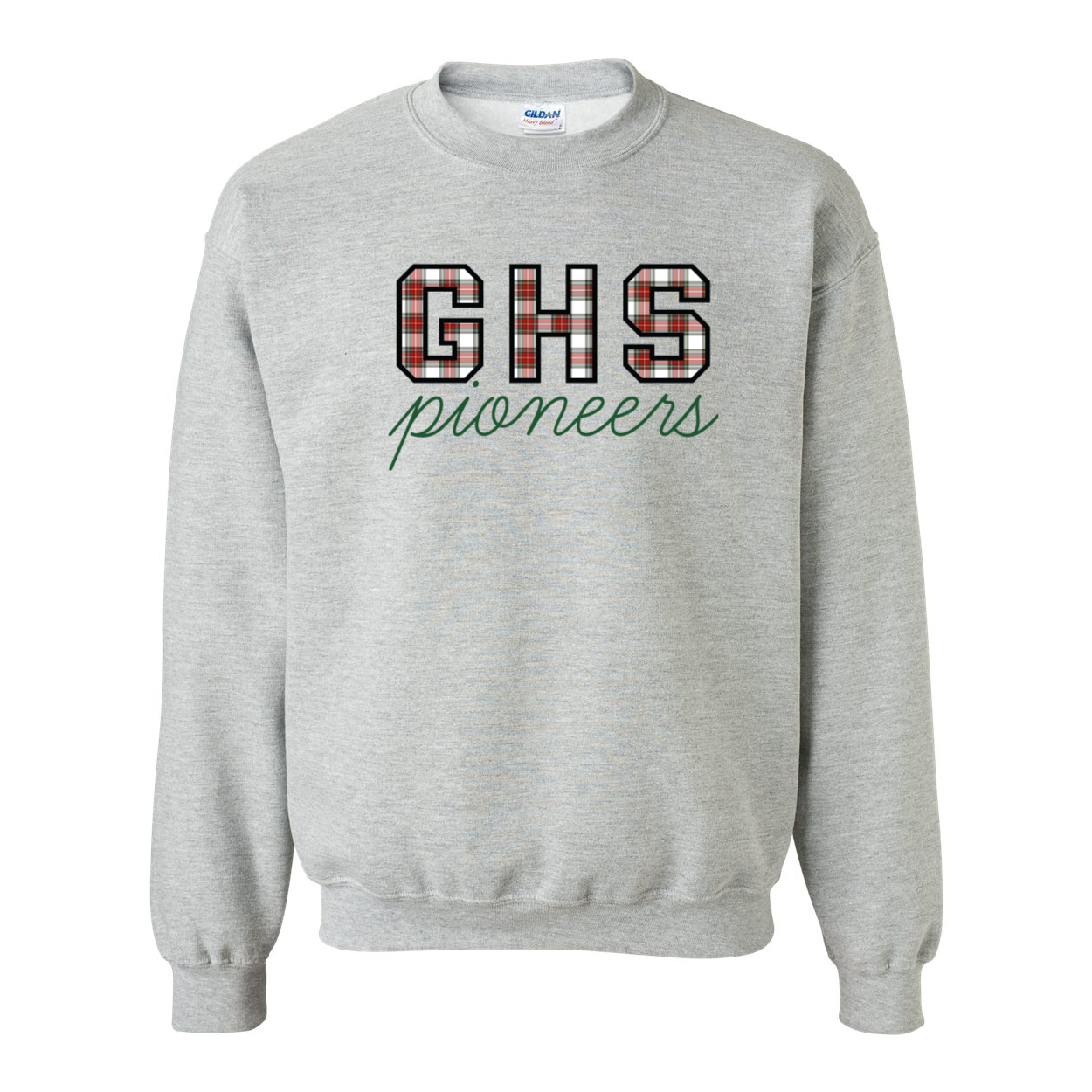 GHS Pioneers Winter Plaid Sweatshirt