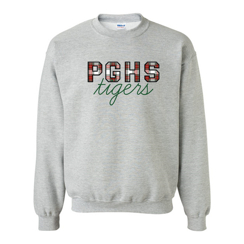PGHS Tigers Winter Plaid Sweatshirt