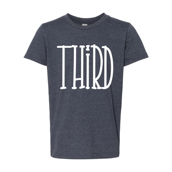 Third Grade YOUTH Tall Letters Tee