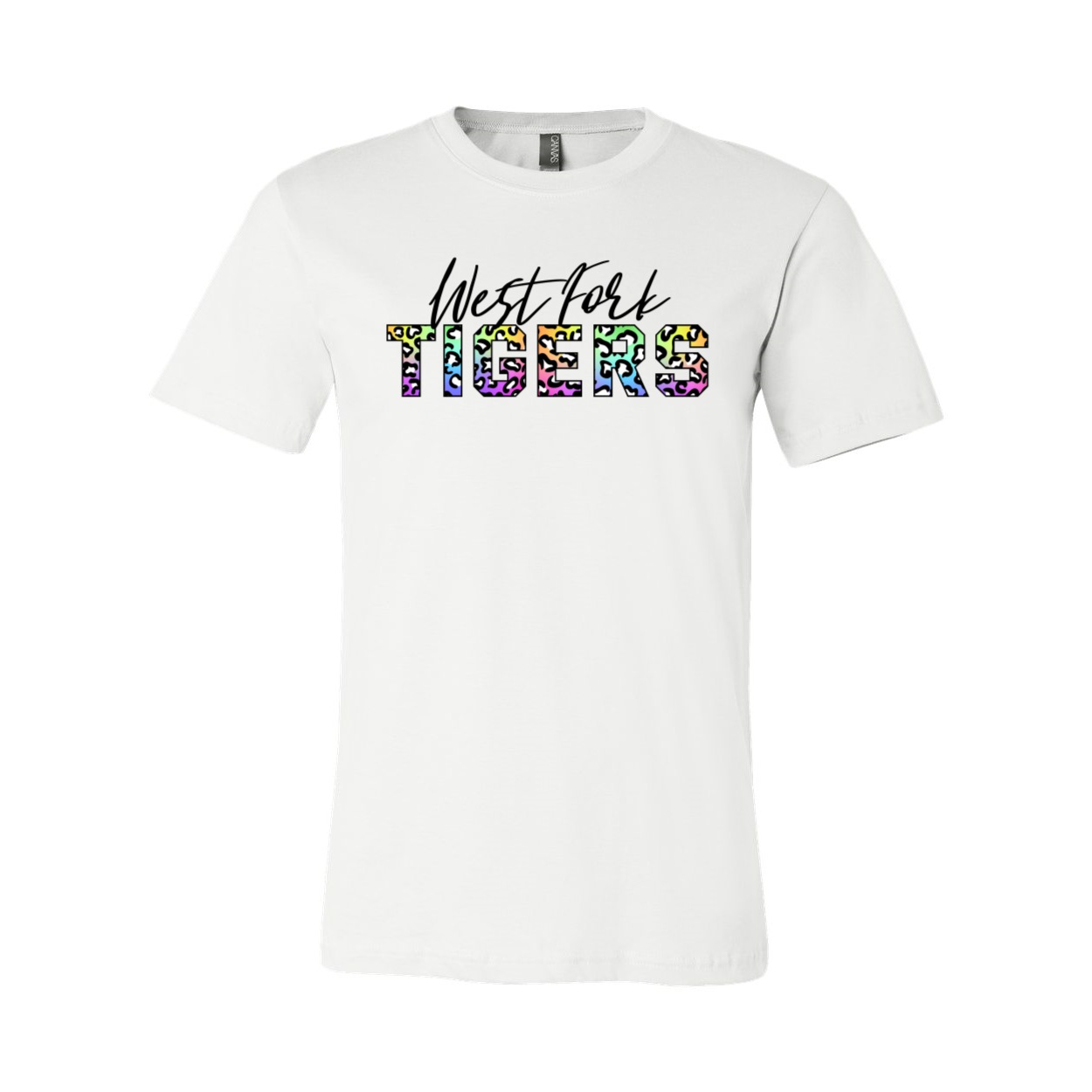 West Fork Tigers Colorful Animal Print T-Shir