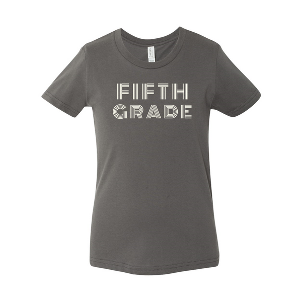 Fifth Grade YOUTH Retro Font Soft Tee