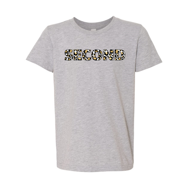Second Grade YOUTH Leopard Soft Tee