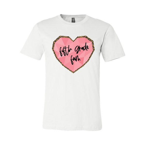 Fifth Grade Fam Heart Tee