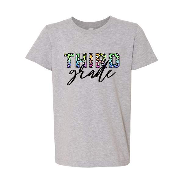Third Grade YOUTH Colorful Animal Tee