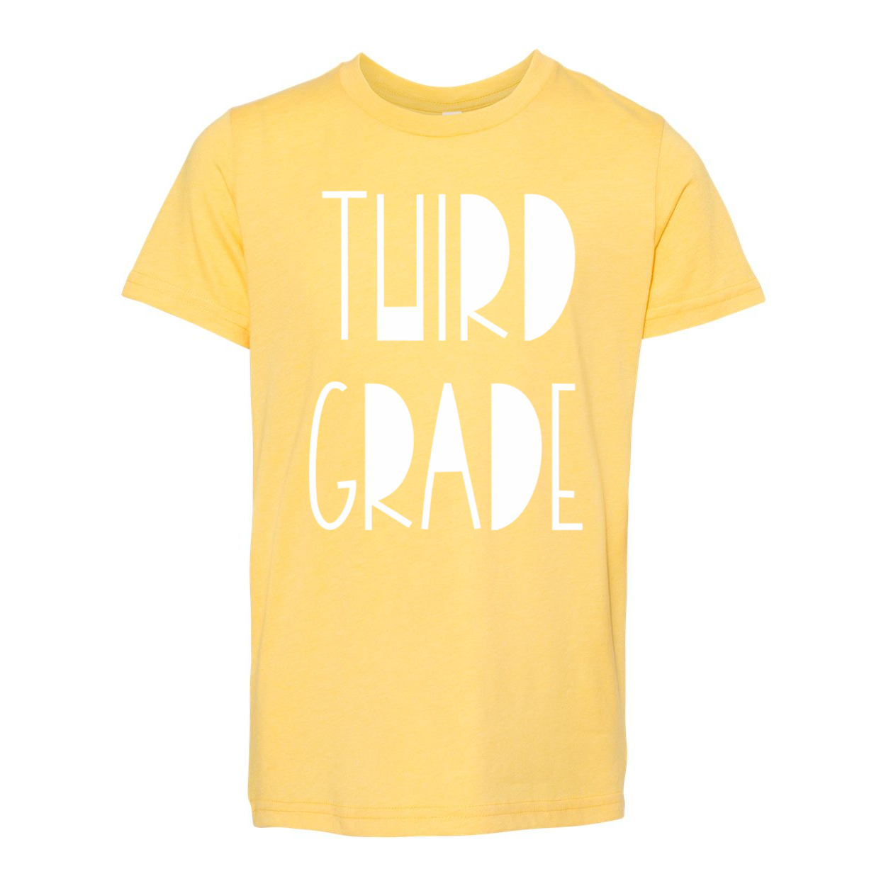 Third Grade YOUTH Funky Font Tee