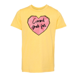 Second Grade YOUTH Heart Soft Tee