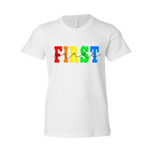 First Grade YOUTH Rainbow Shirt