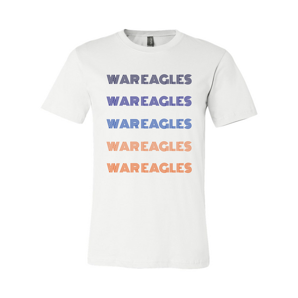 War Eagles Retro Font T-Shirt