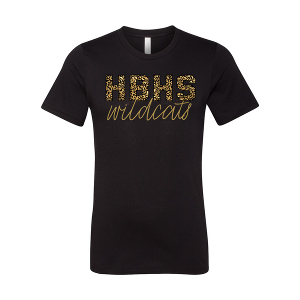 HBHS Wildcats Animal Print T-Shirt