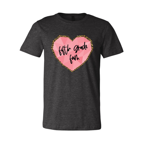 Fifth Grade Fam Heart Tee