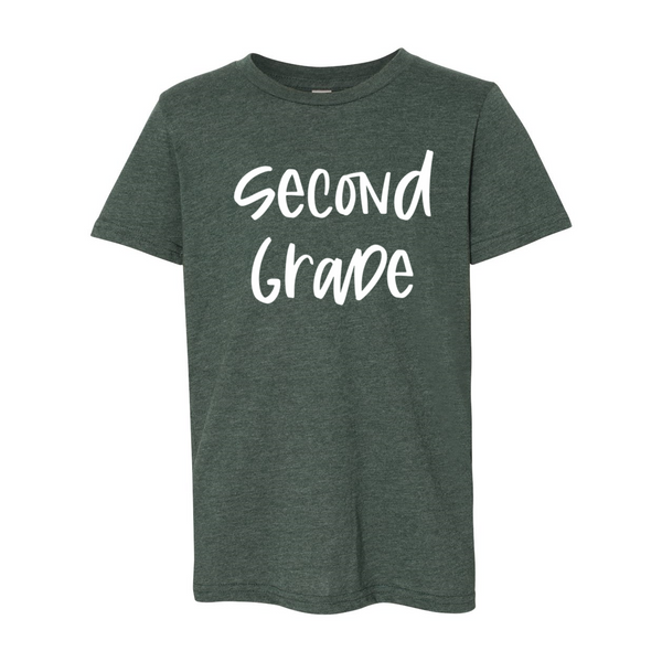Second Grade YOUTH Script Soft Tee