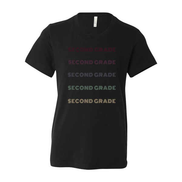Second Grade YOUTH Ombre Soft Tee