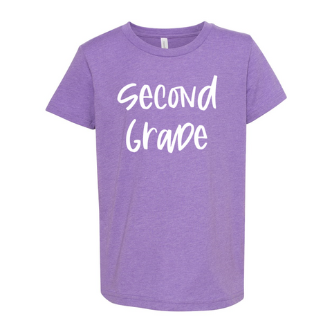 Second Grade YOUTH Script Soft Tee