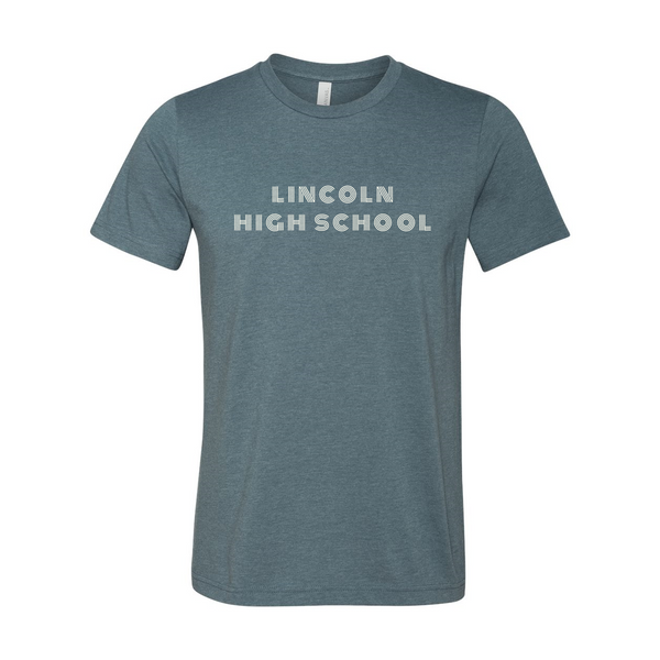 Lincoln High School Retro Font T-Shirt