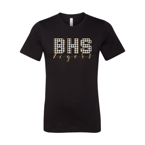 BHS Gingham Print T-Shirt