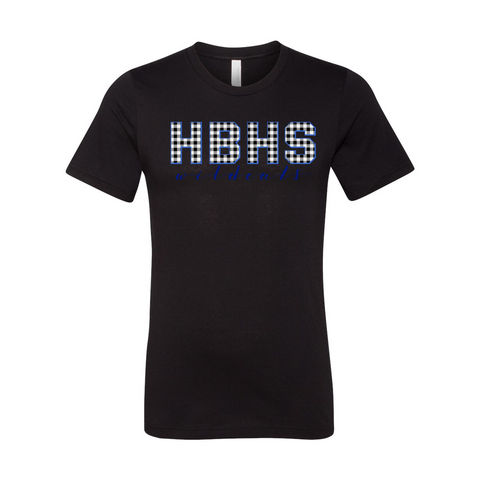Gingham HBHS Wildcats Soft T-Shirt