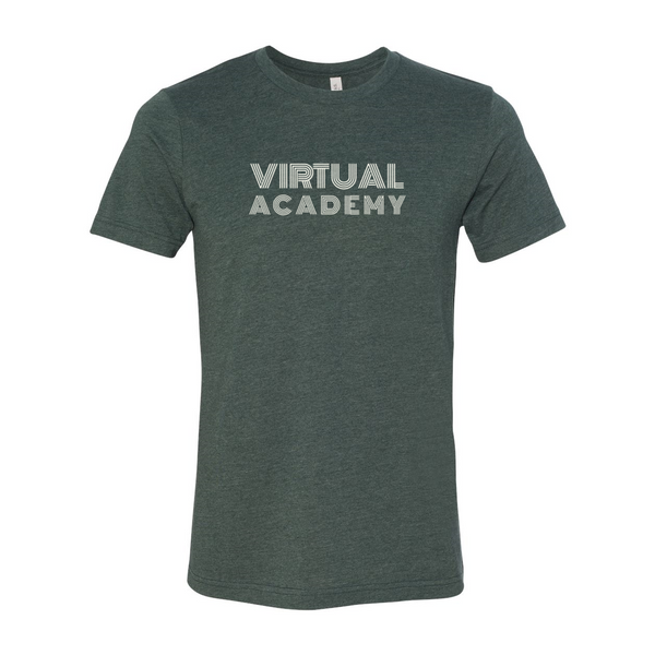 Virtual Academy Retro Font T-Shirt