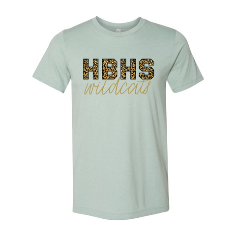 HBHS Wildcats Animal Print T-Shirt