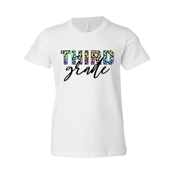 Third Grade YOUTH Colorful Animal Tee