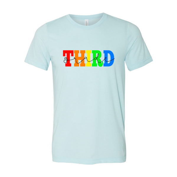 Third Grade Rainbow Tee