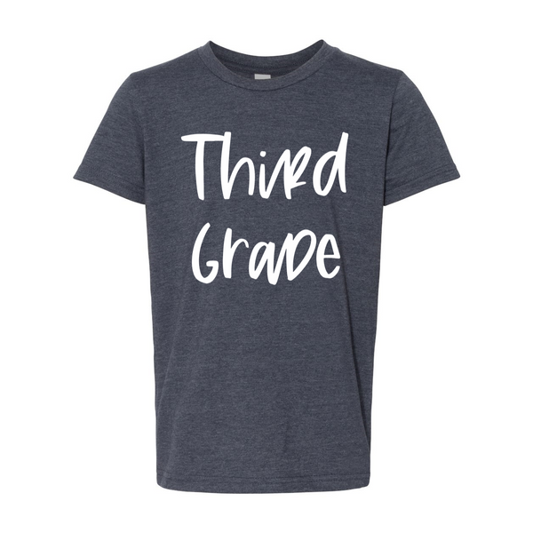 Third Grade YOUTH Script Tee