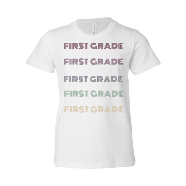 First Grade YOUTH Retro T-Shirt