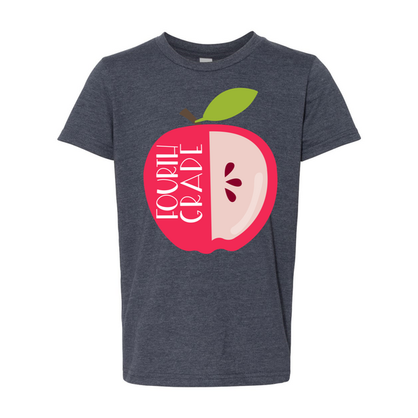 Fourth Grade YOUTH Apple tee
