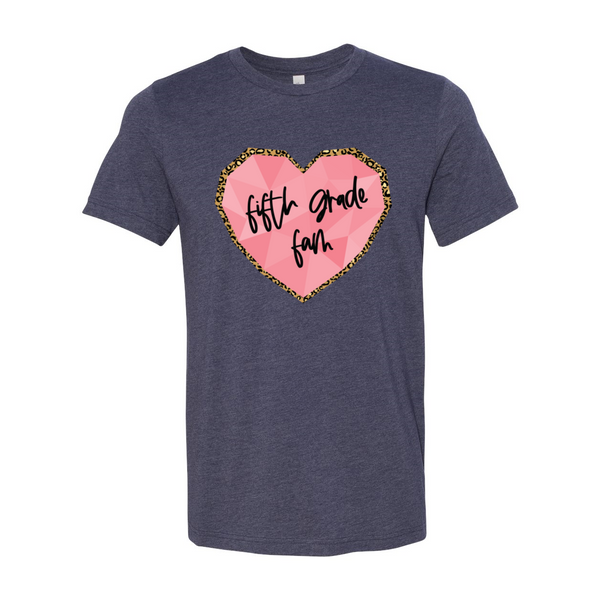 Fifth Grade Fam Heart Tee