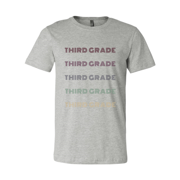 Third Grade Retro Font T-Shirt