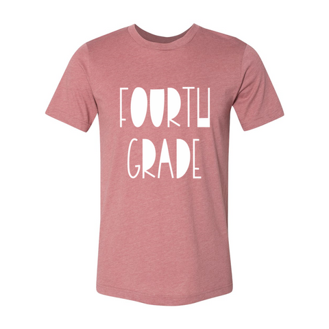 Fourth Grade Funky Font Tee